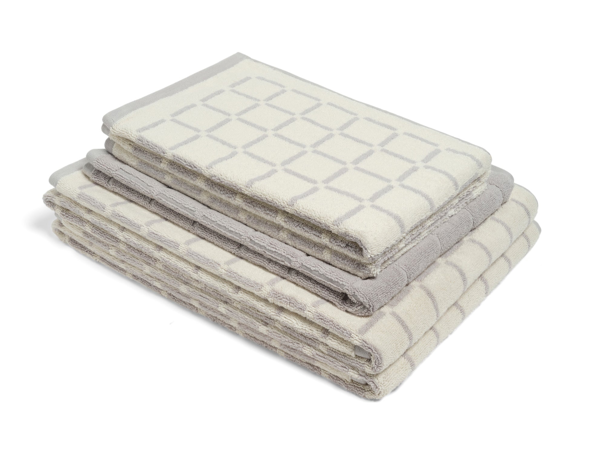 Bath Five Piece Set - Butter/Stone - Grid – LOOP HOME