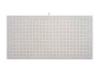 Butter/Stone Grid Bath Towel — view 5