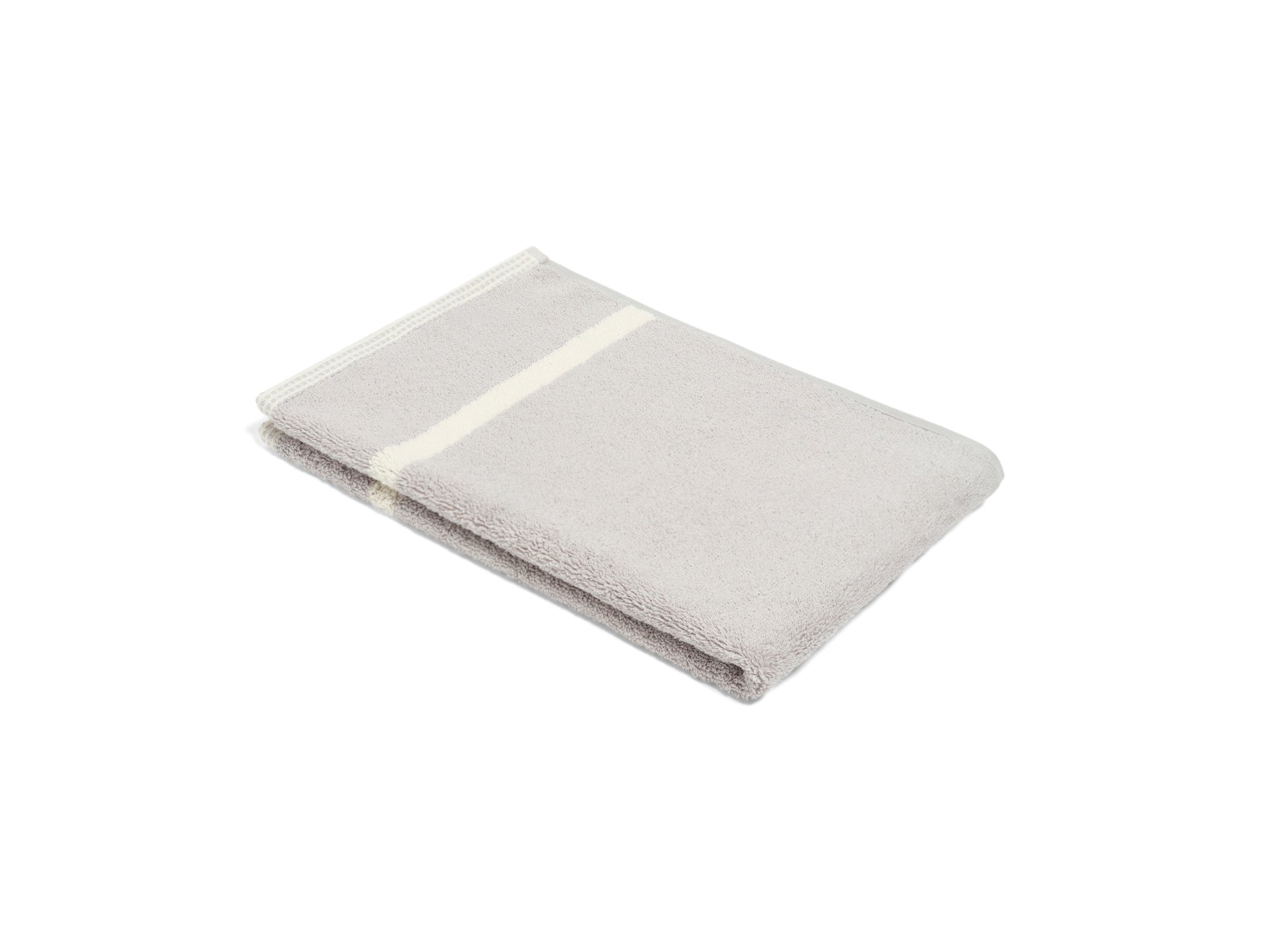 LOOP HOME bath sheet - butter/stone - dual stripe — view 3