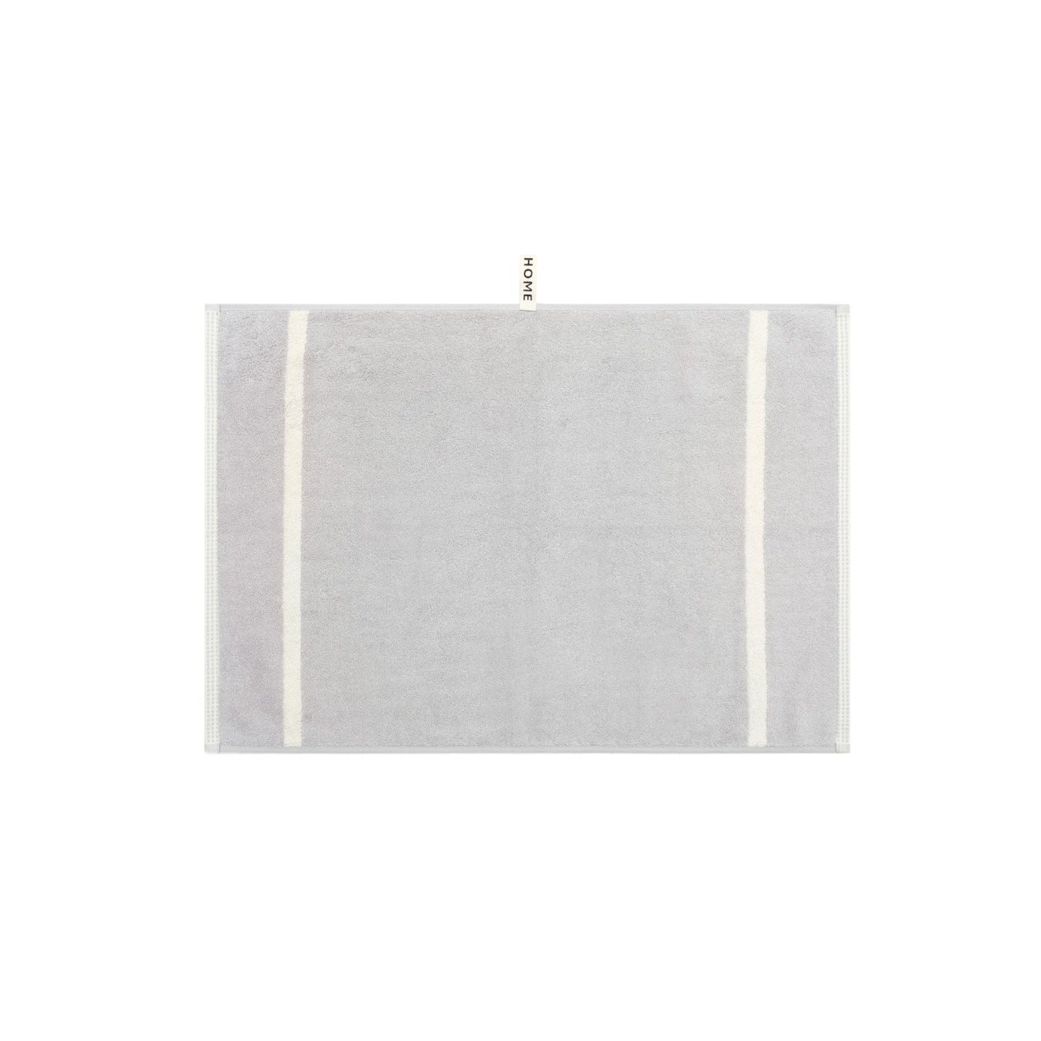 LOOP HOME hand towel - butter/stone - dual stripe — view 2