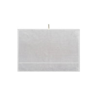 LOOP HOME stone hand towel folded showing bold stripe pattern