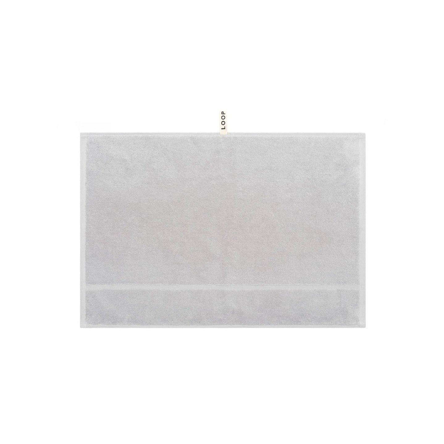 LOOP HOME hand towel - stone - raised stripe — view 2