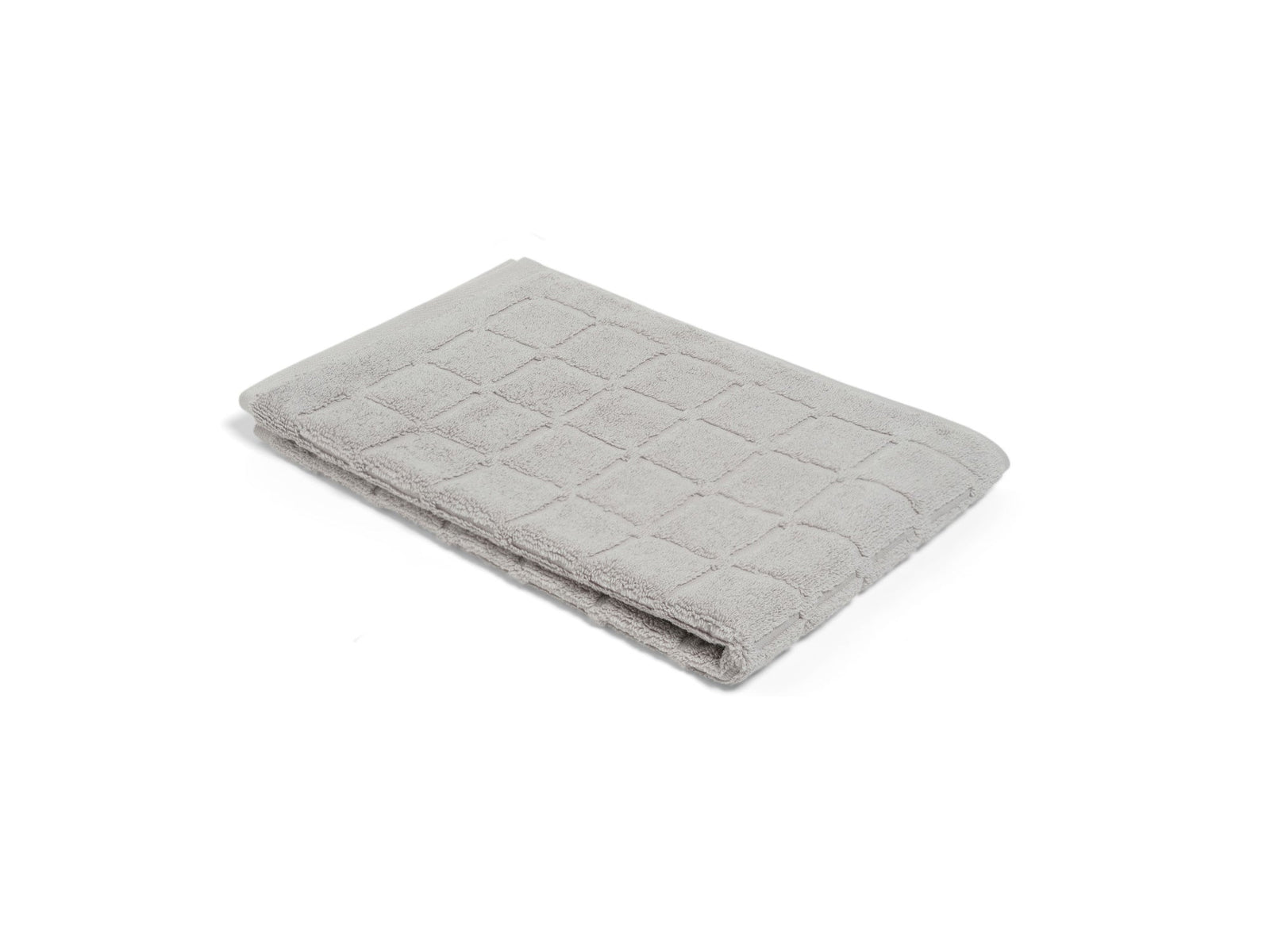 LOOP HOME stone hand towel showing simple stripe pattern