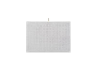 LOOP HOME stone hand towel neatly folded on plain background