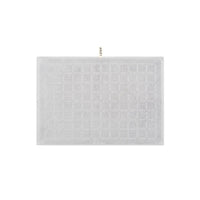 LOOP HOME stone hand towel neatly folded on plain background