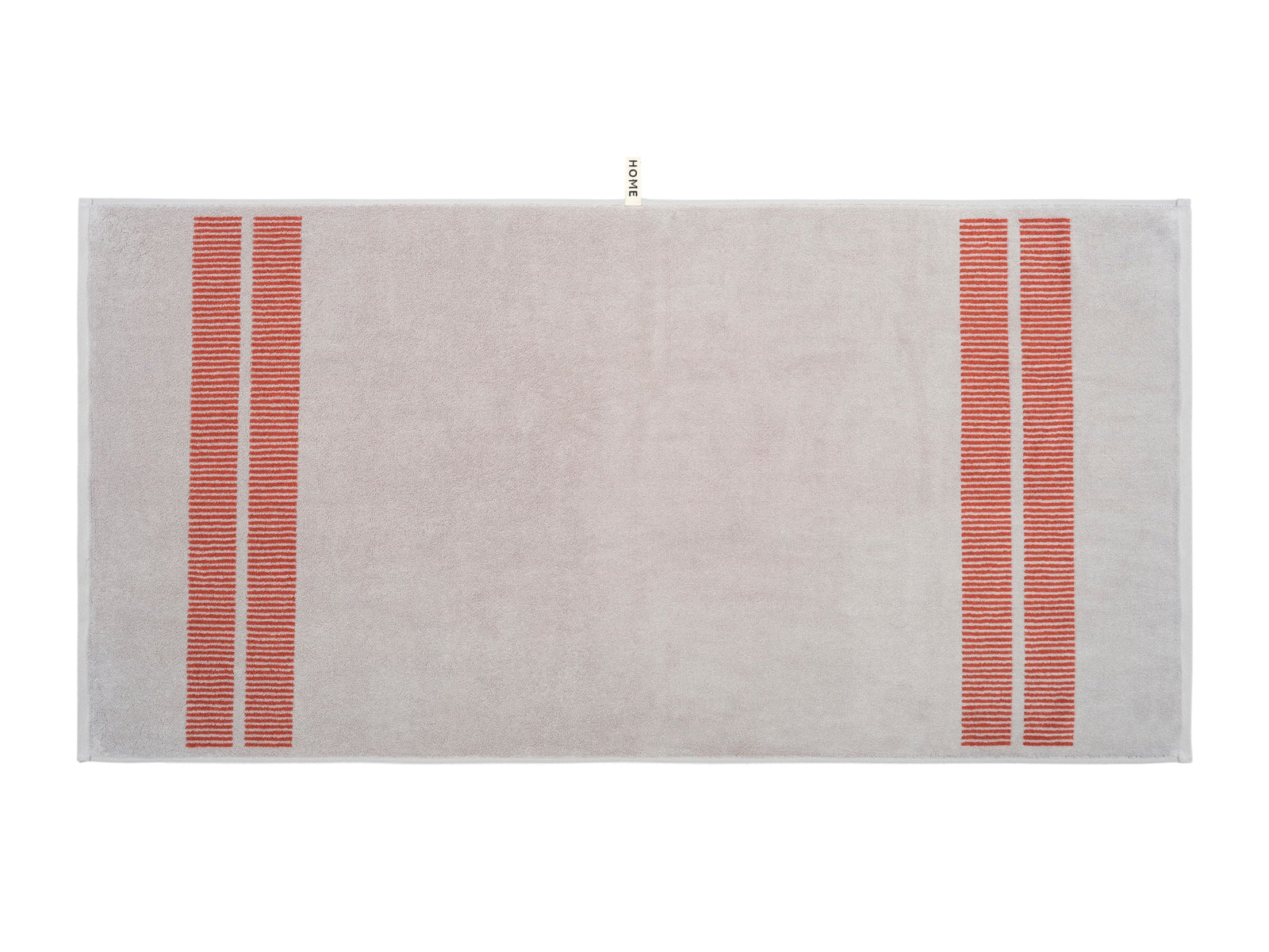 LOOP HOME bath towel - terracotta/stone - dual dash — view 5