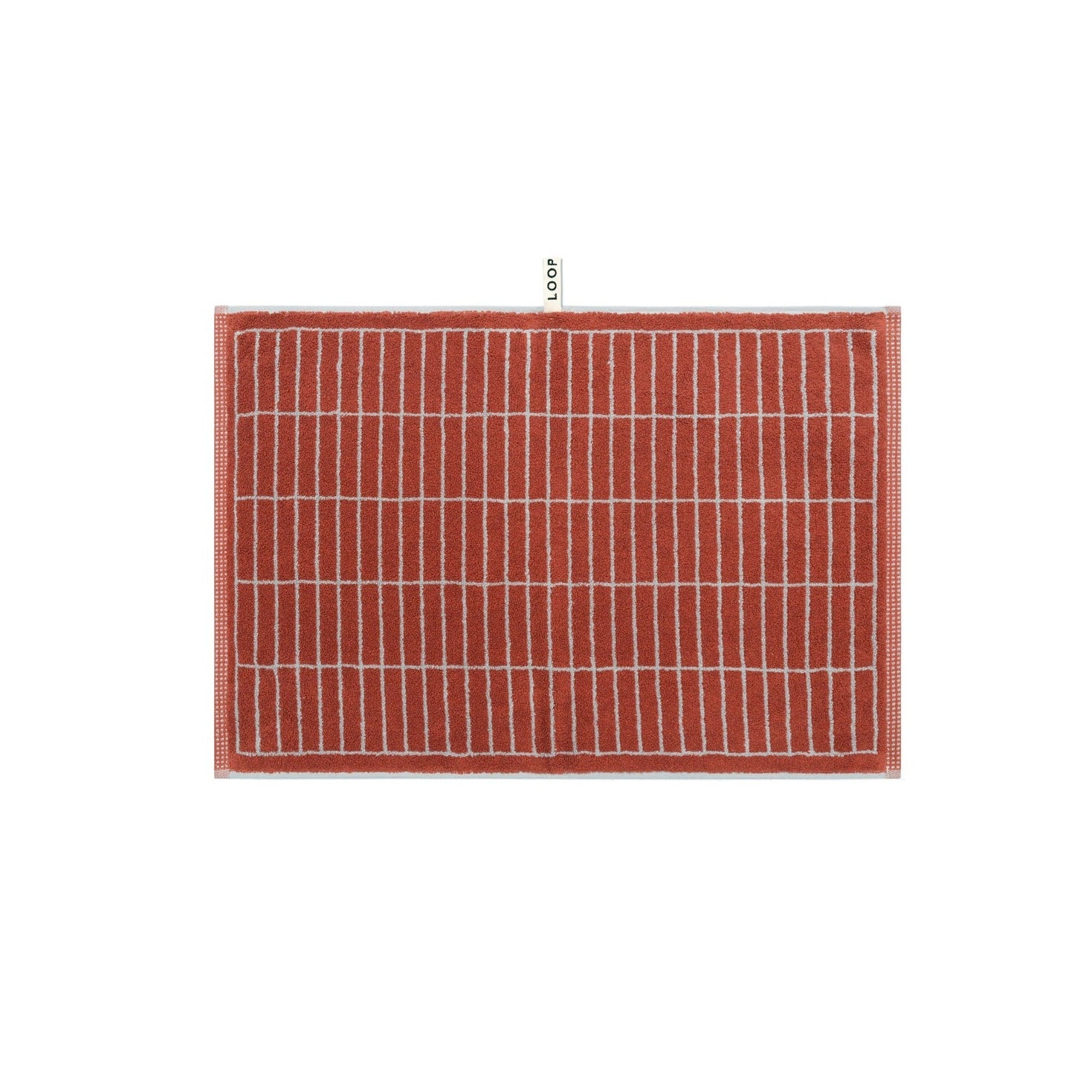 LOOP HOME hand towel - terracotta/stone - tile — view 2