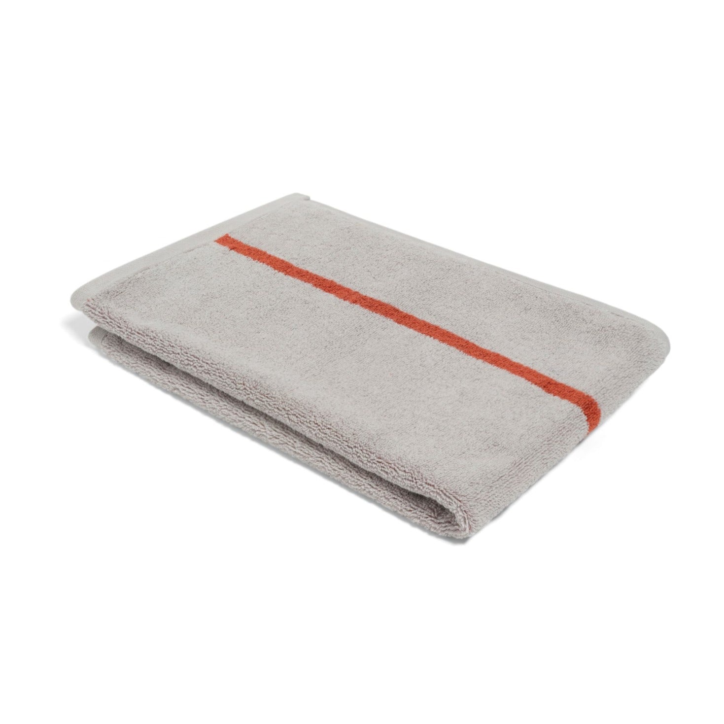 Hand Towel - Terracotta/Stone - Simple Stripe