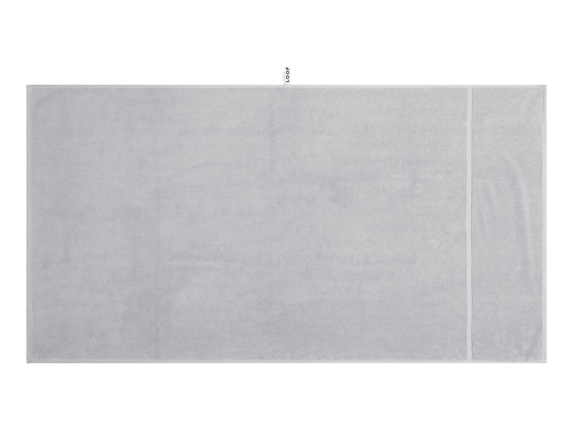 LOOP HOME bath towel - stone - raised stripe — view 2
