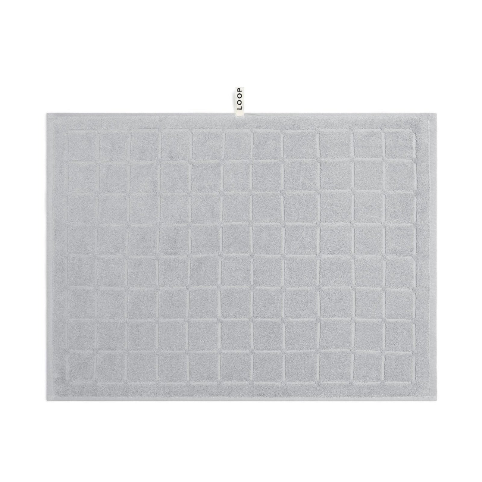 LOOP HOME bath mat - stone - raised grid