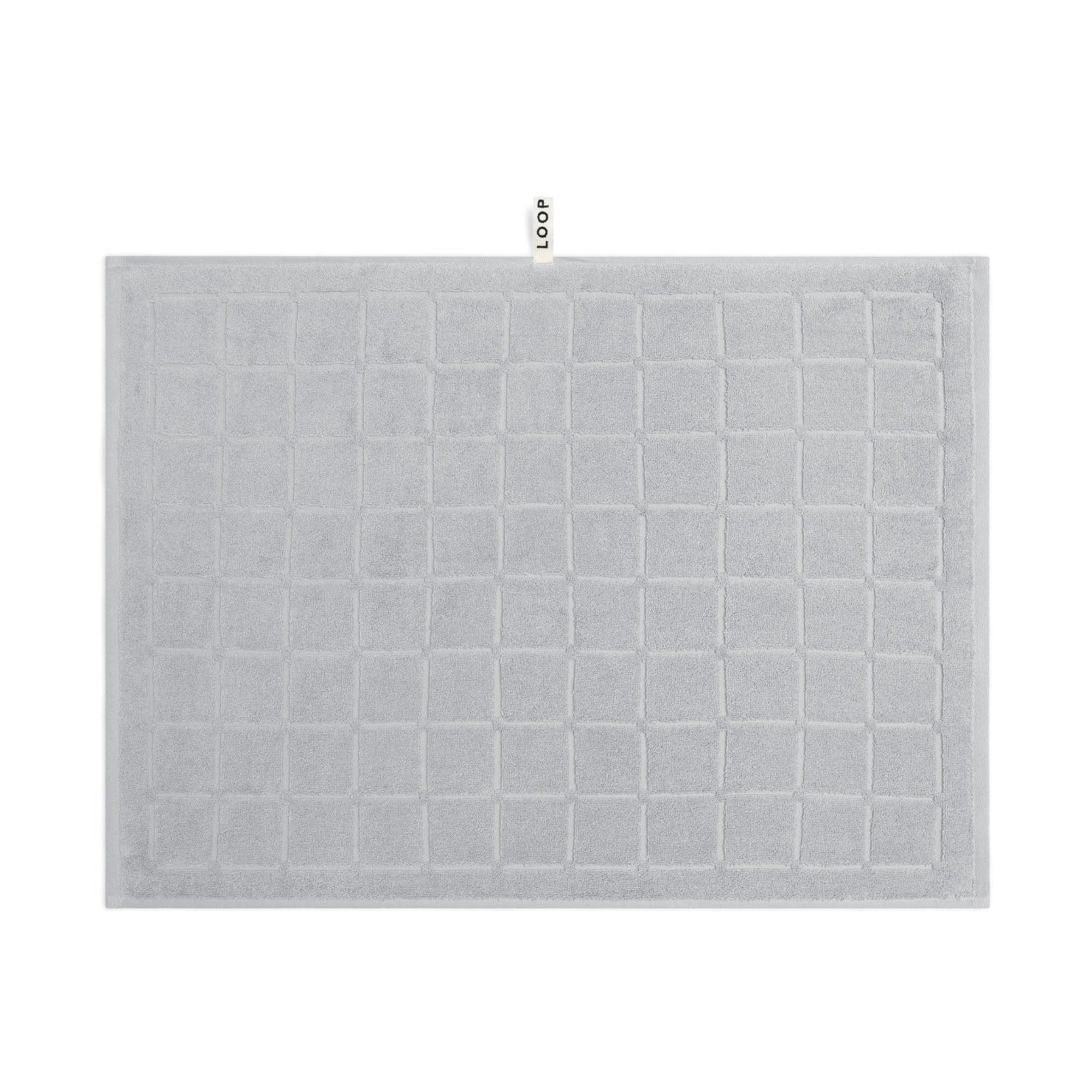 LOOP HOME bath mat - stone - raised grid