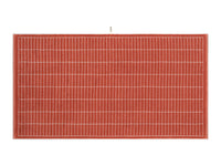 LOOP HOME terracotta and stone bath sheet folded showing woven texture