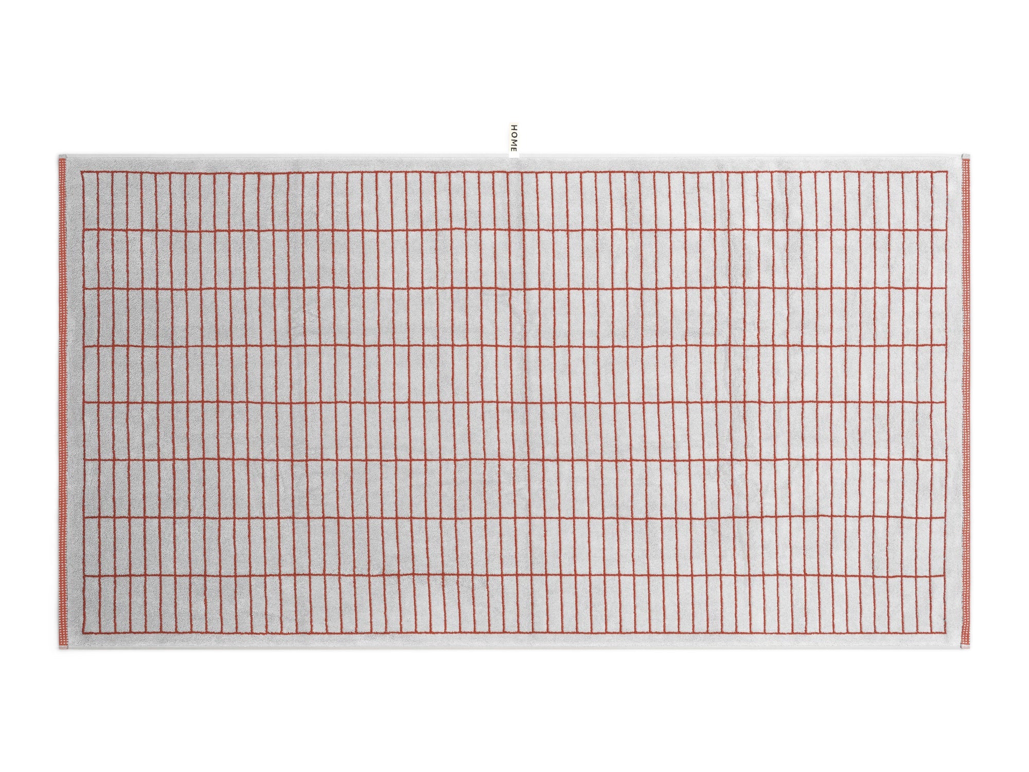LOOP HOME bath towel - terracotta/stone - tile — view 5