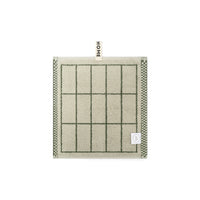 LOOP HOME face towel - forest/sage - tile — view 2