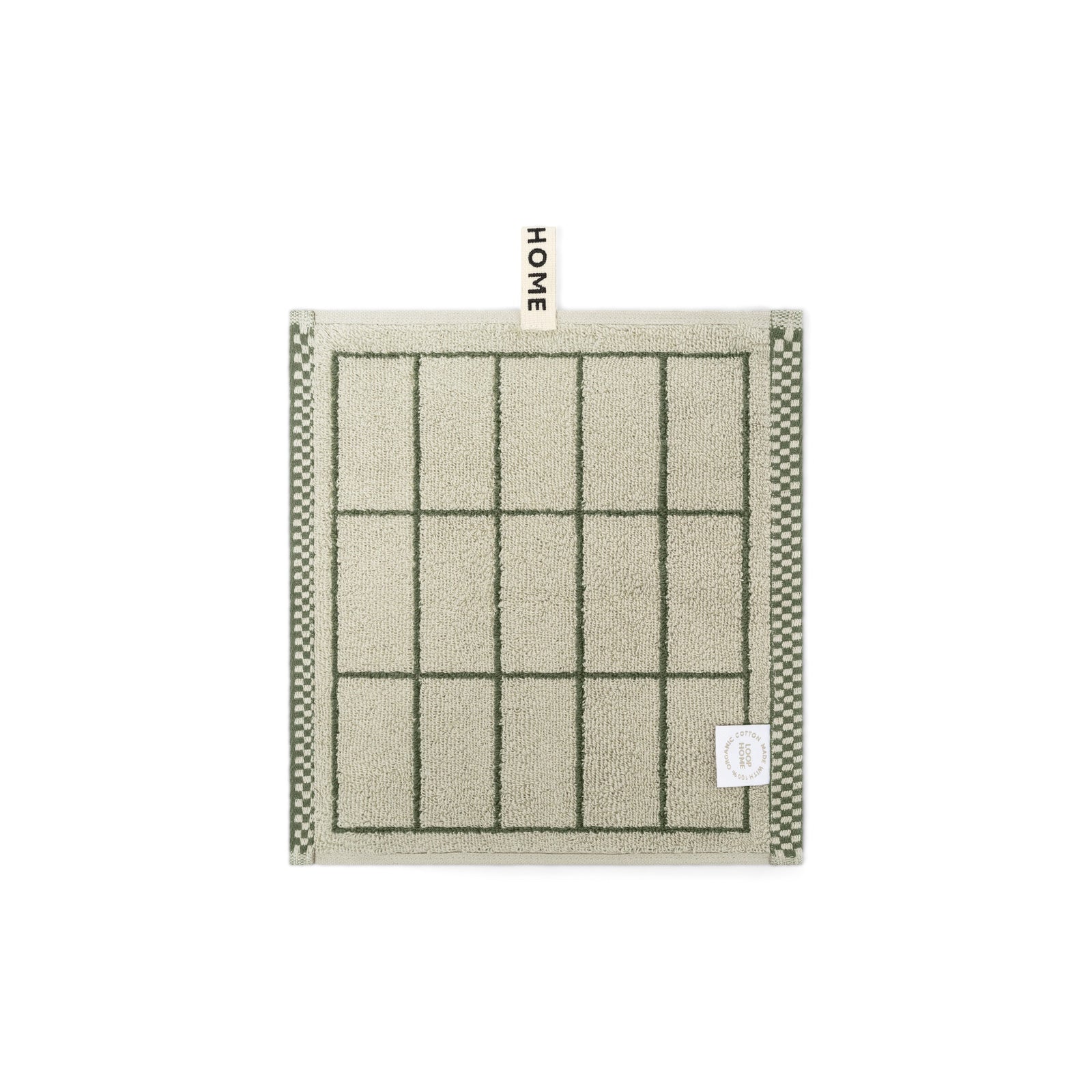 Forest/Sage Face Towel Tile Face Towel — view 2