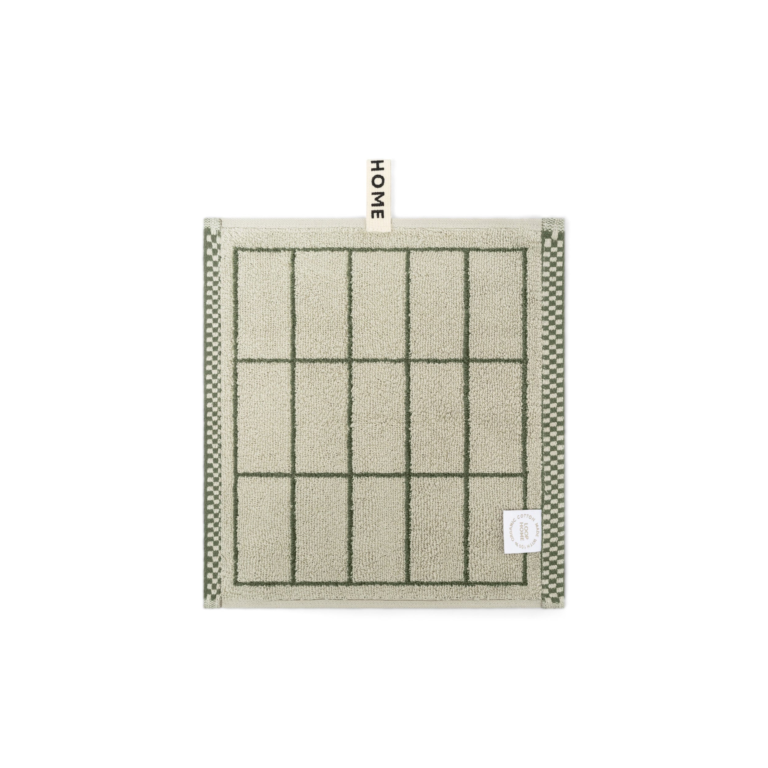 Forest/Sage Face Towel Tile Face Towel — view 2