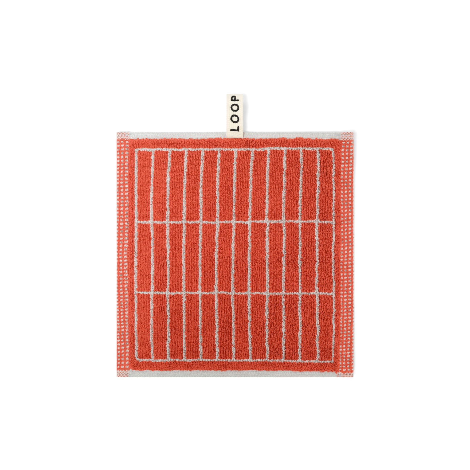 LOOP HOME face towel - terracotta/stone - tile