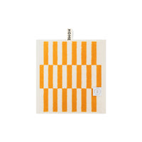 LOOP HOME face towel - saffron/ivory - offset — view 2