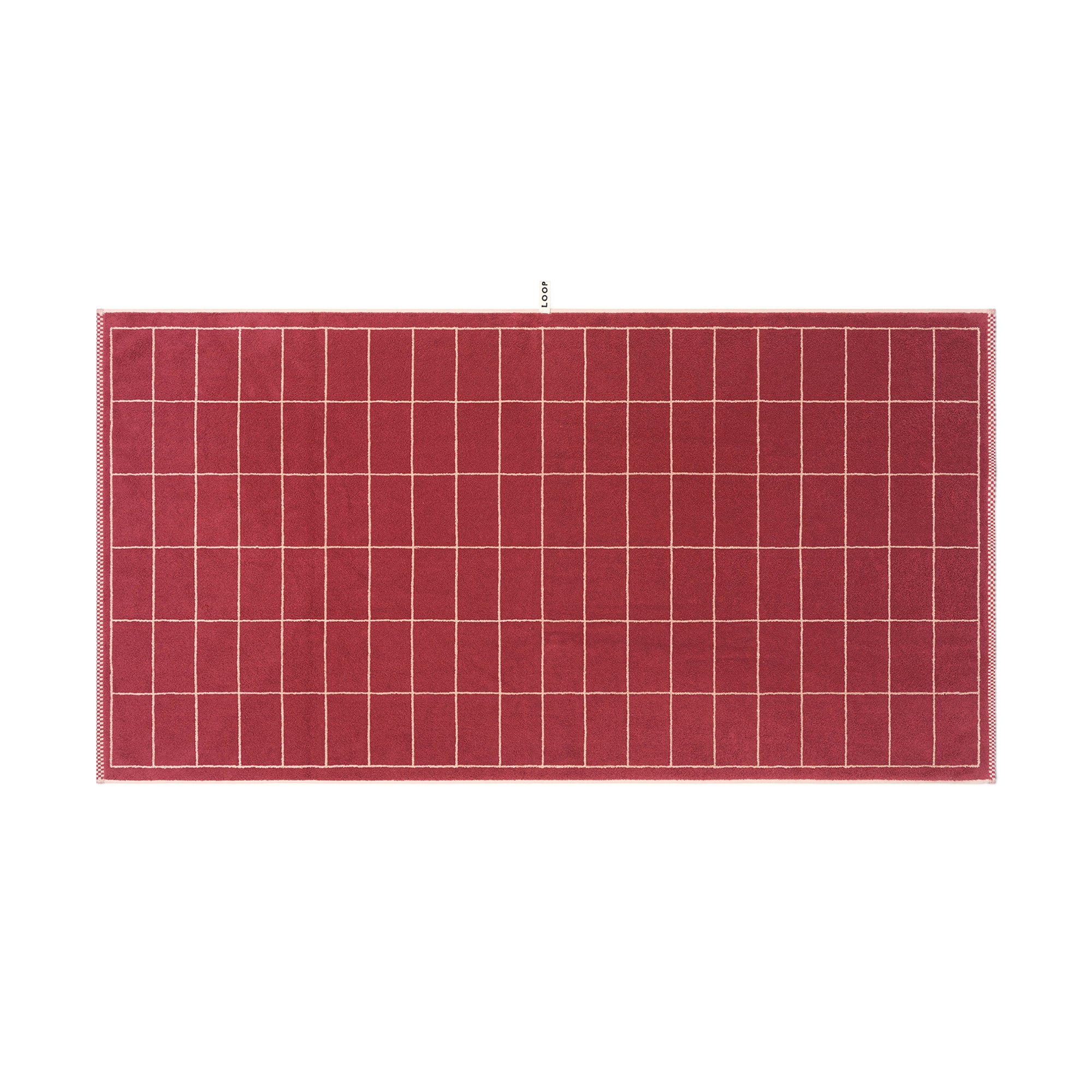 Bath Sheet - Ruby/Almond Blush - Tile