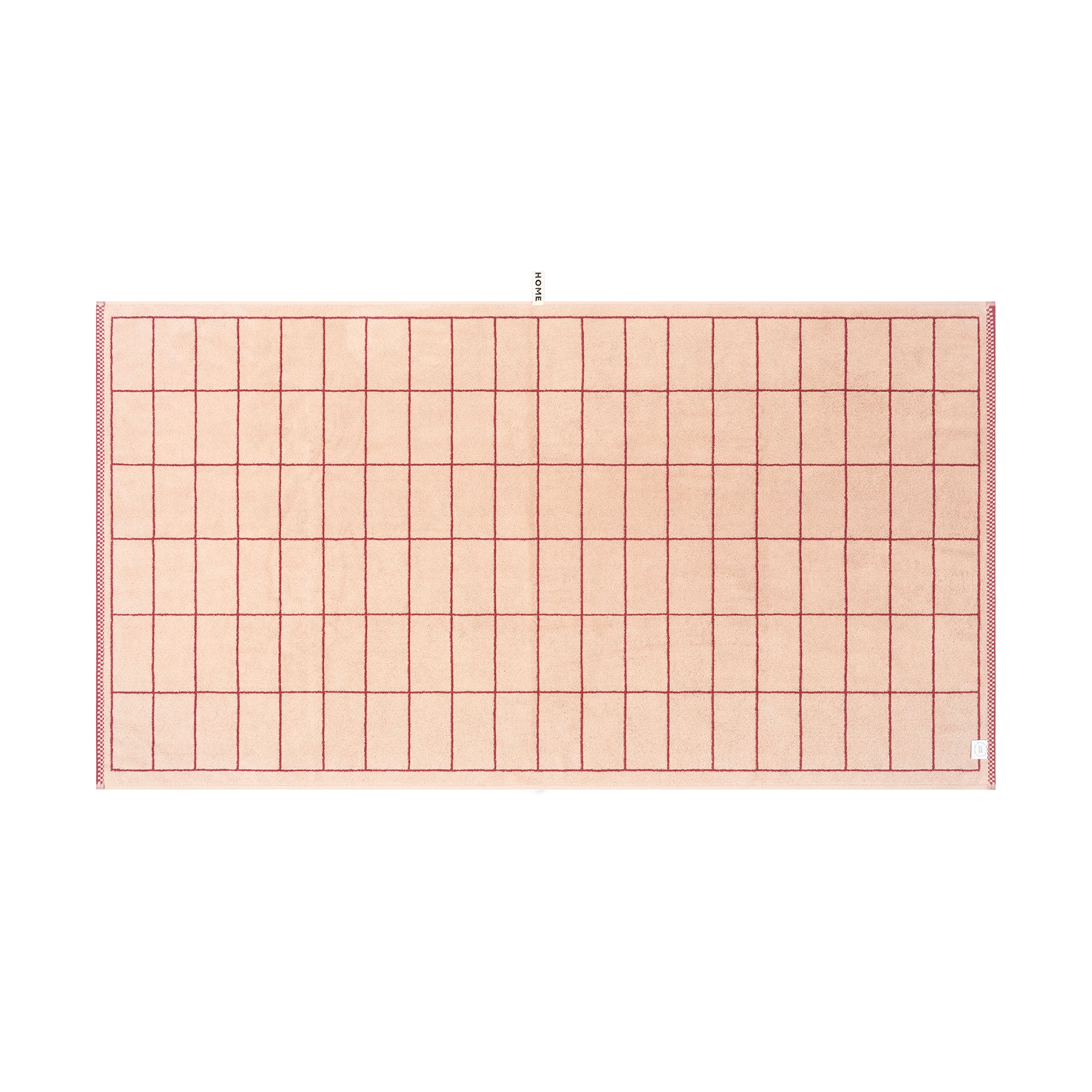 LOOP HOME bath sheet - ruby/almond blush - tile — view 3