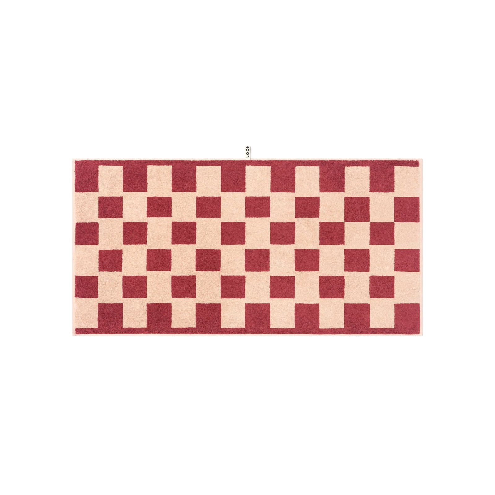 Ruby/Almond Blush Brick Bath Towel — view 2