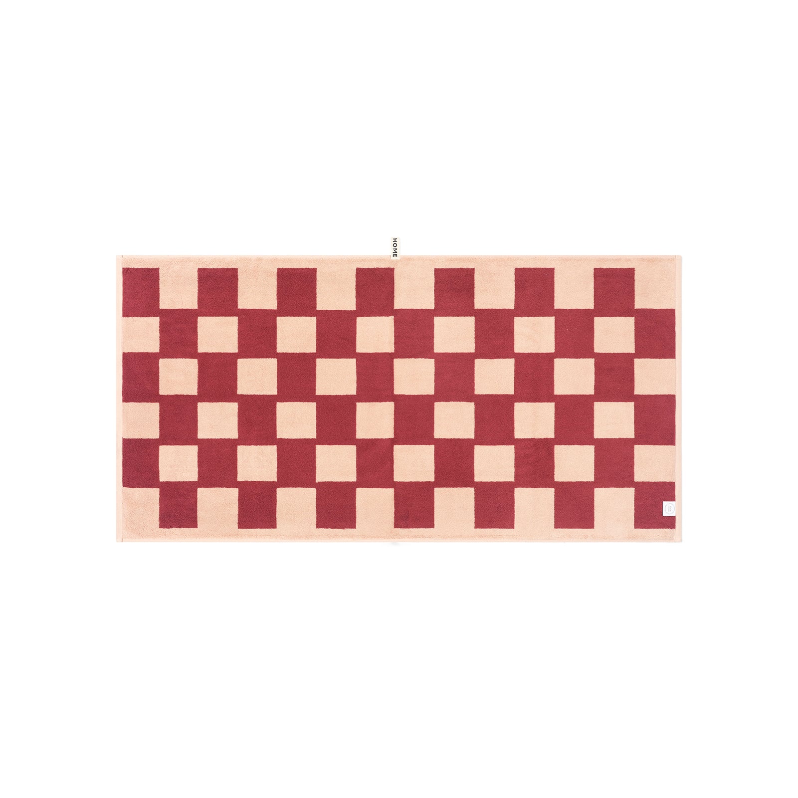 LOOP HOME bath towel - ruby/almond blush - brick — view 2
