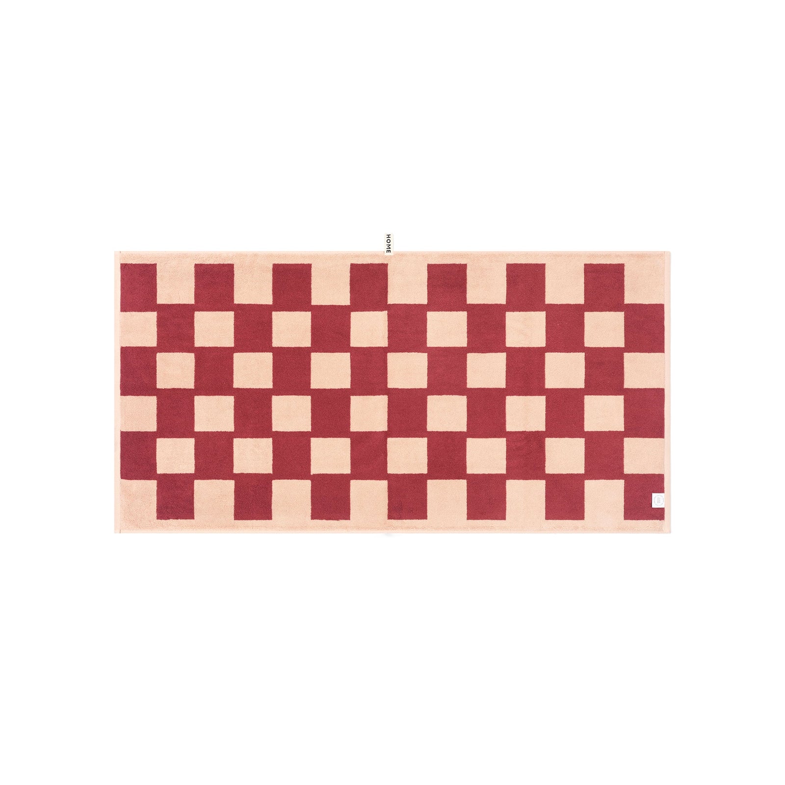 LOOP HOME bath towel - ruby/almond blush - brick — view 3