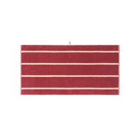 LOOP HOME bath towel - ruby/almond blush - pinstripe — view 2