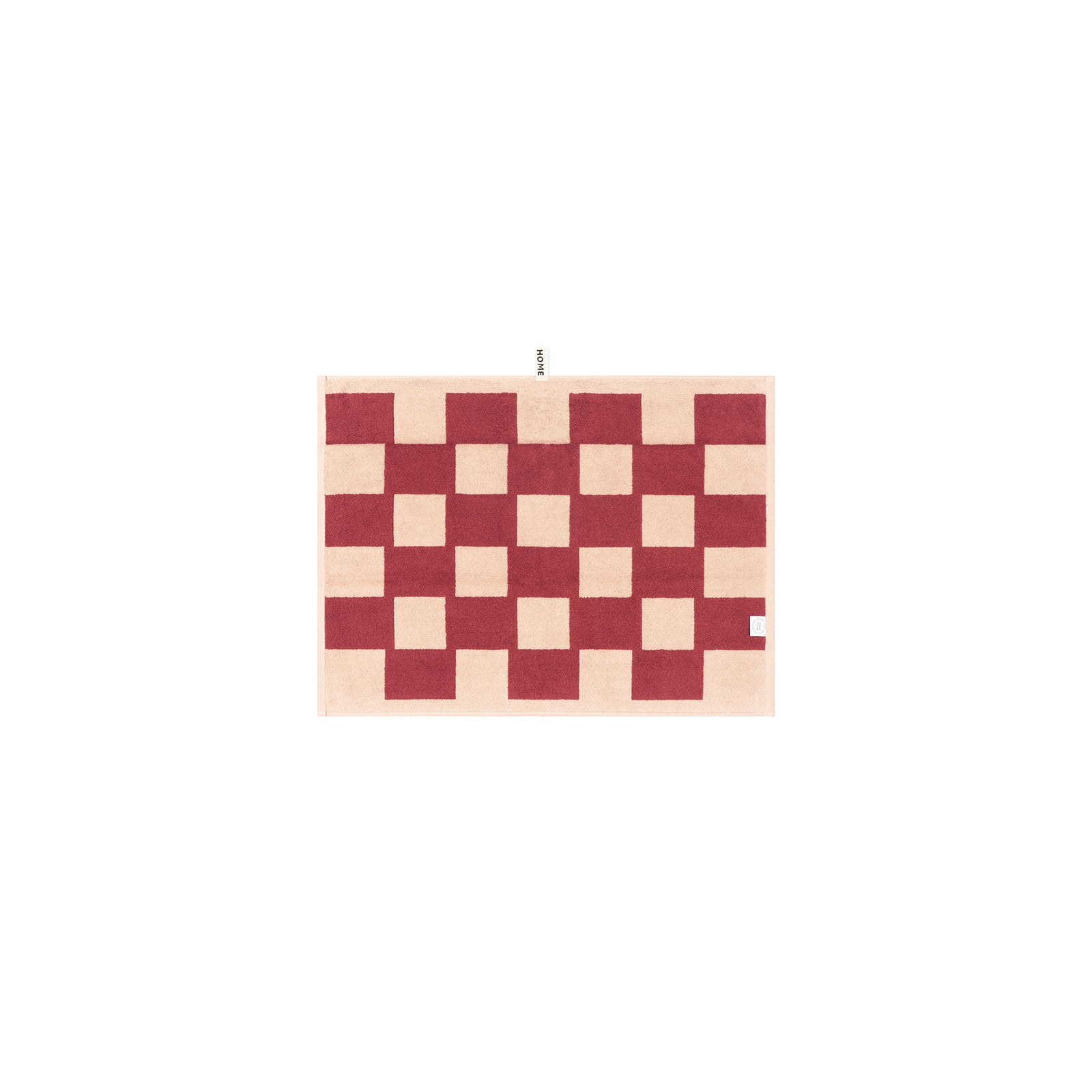 LOOP HOME bath mat - ruby/almond blush - brick — view 2