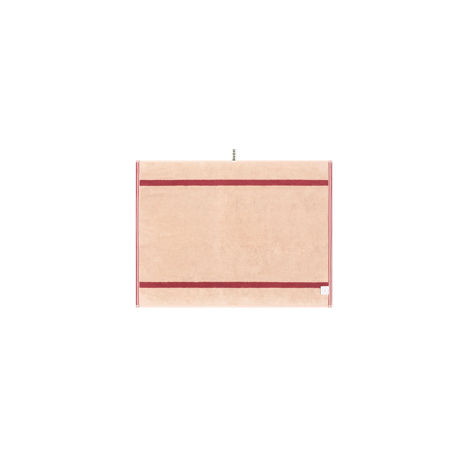 LOOP HOME bath mat - ruby/almond blush - pinstripe — view 2