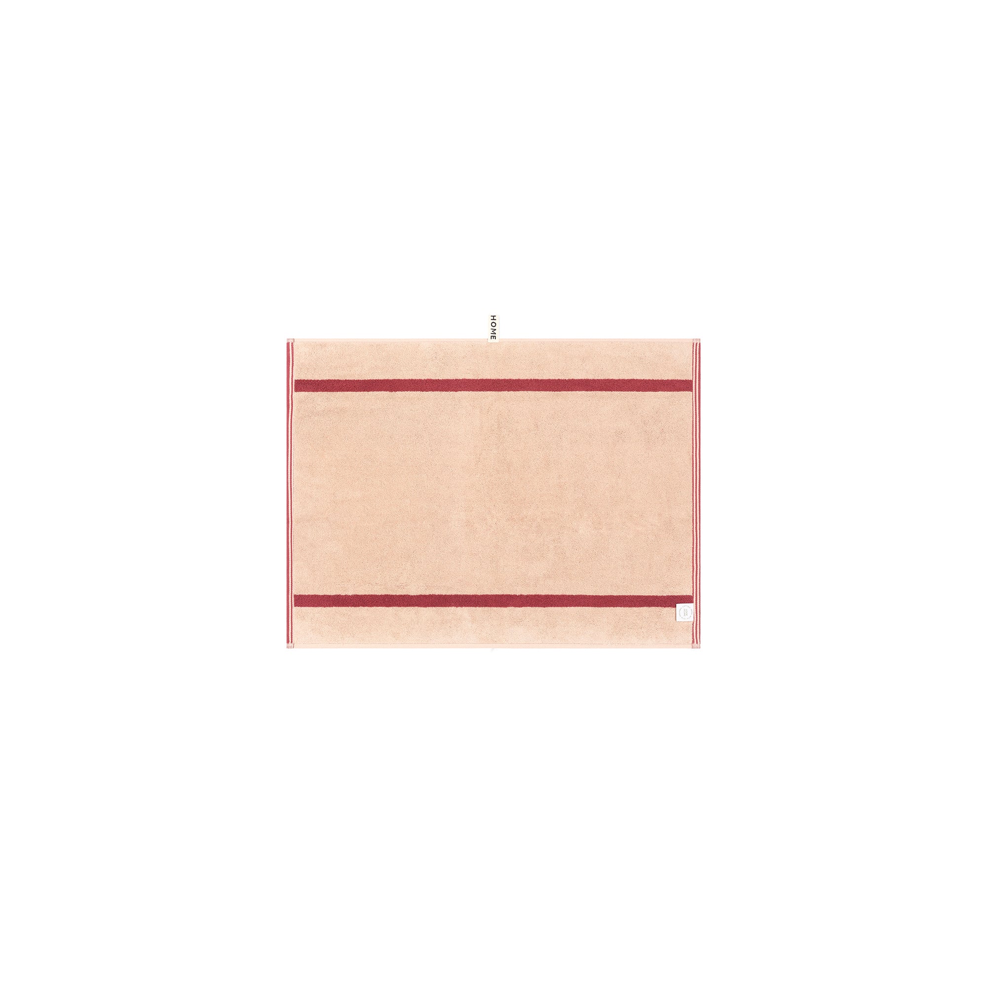 Bath Mat - Ruby/Almond Blush - Pinstripe