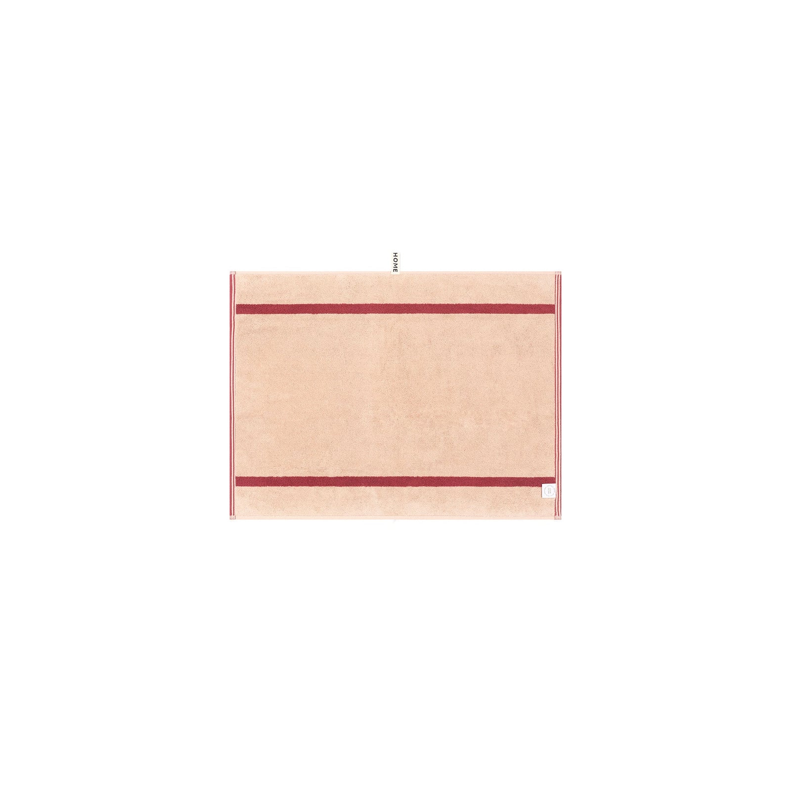 Ruby/Almond Blush Pinstripe Bath Mat — view 3
