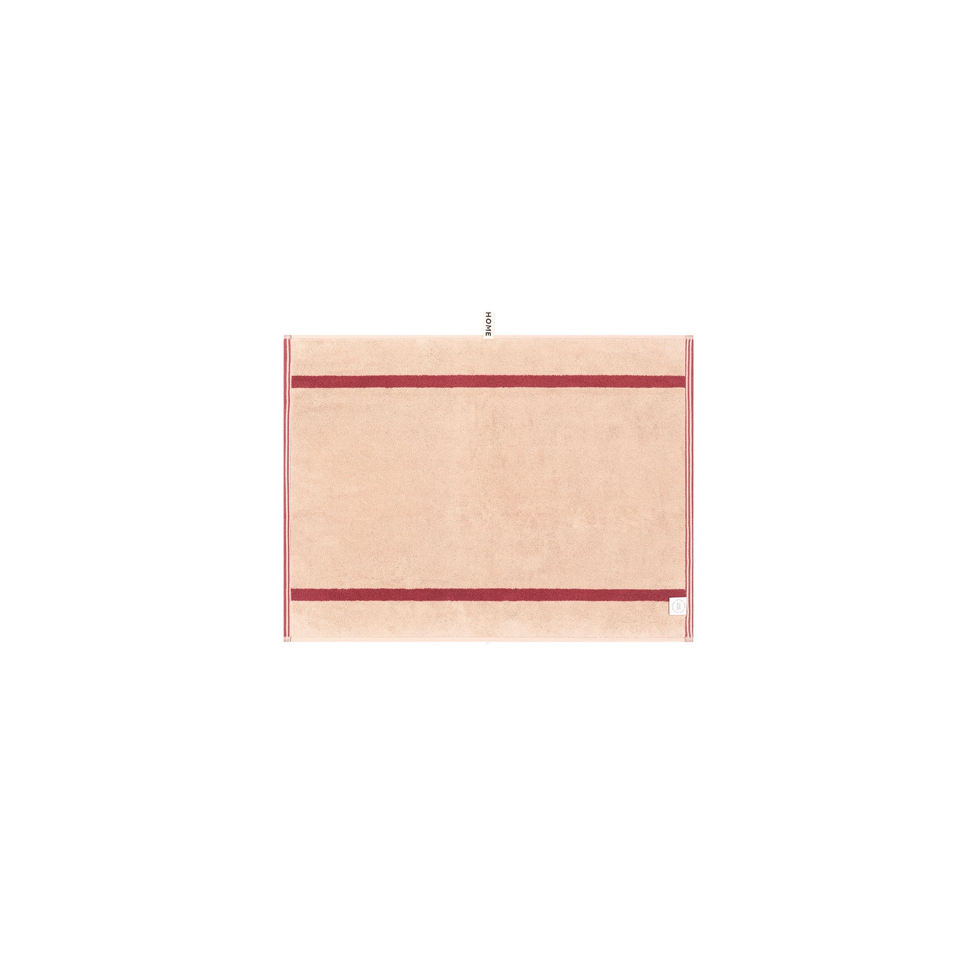 LOOP HOME bath mat - ruby/almond blush - pinstripe — view 3