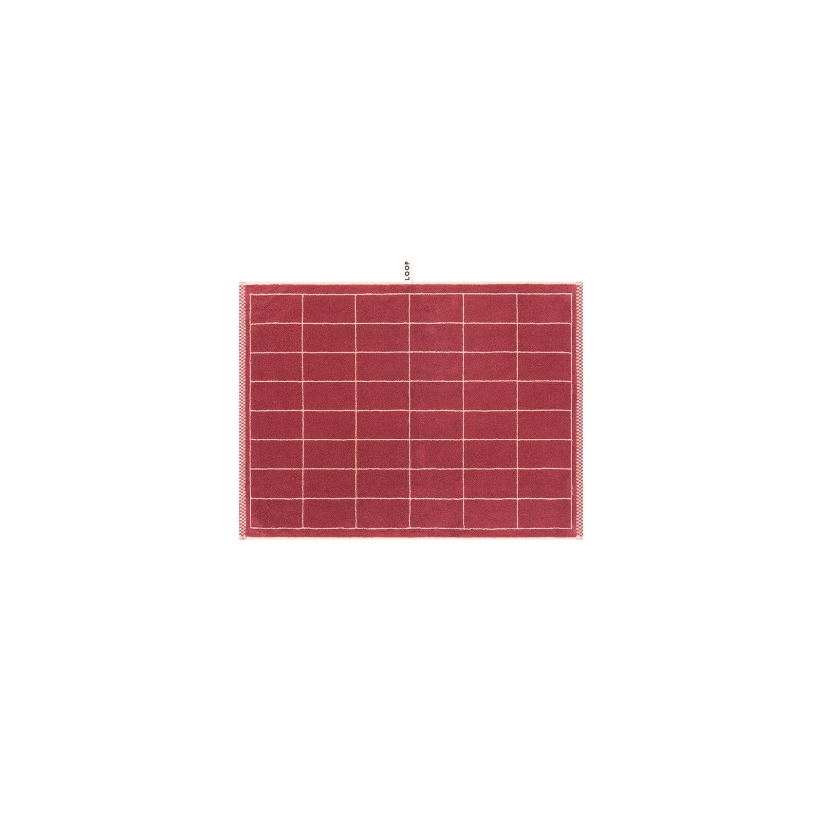 Ruby/Almond Blush Tile Bath Mat — view 2