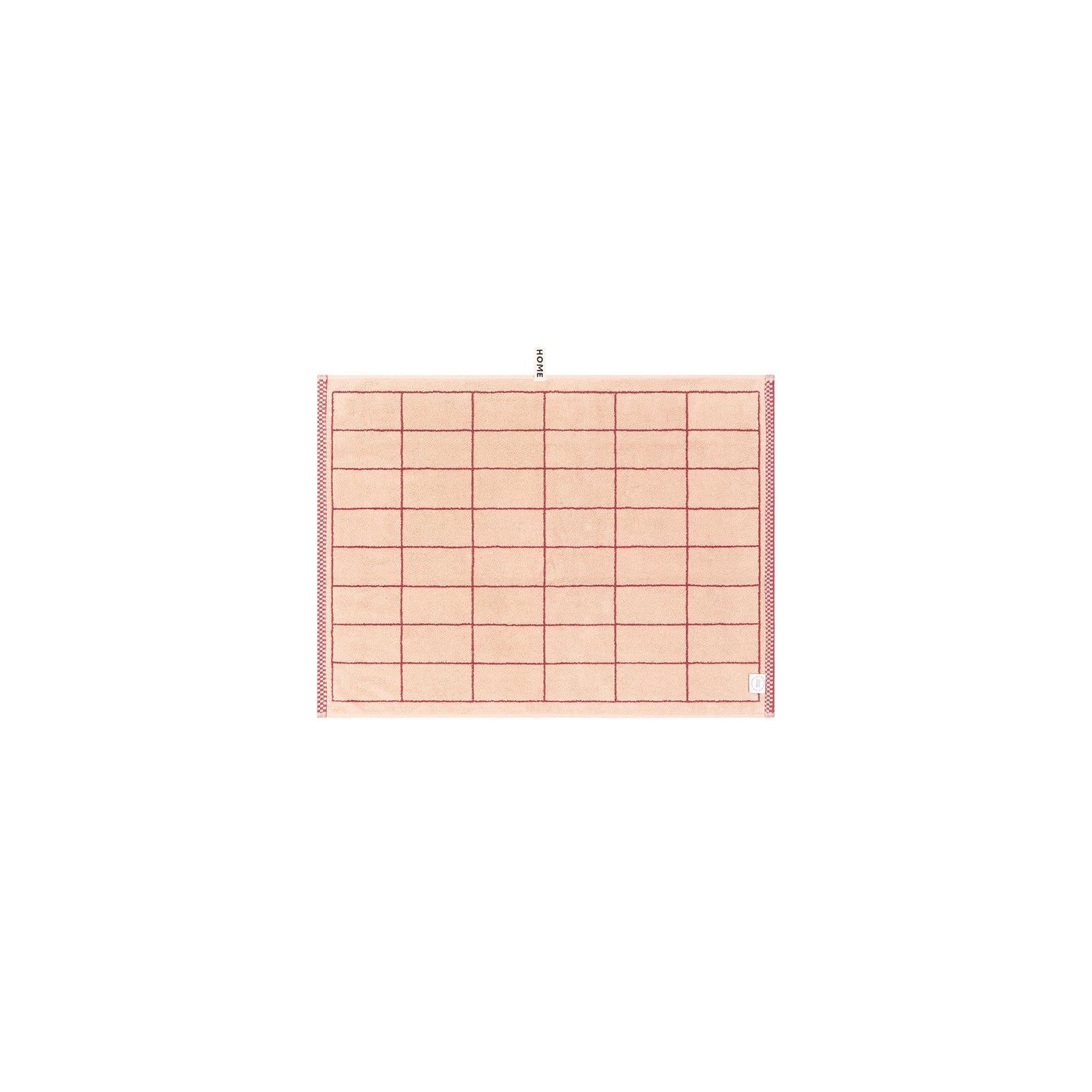 LOOP HOME bath mat - ruby/almond blush - tile — view 2