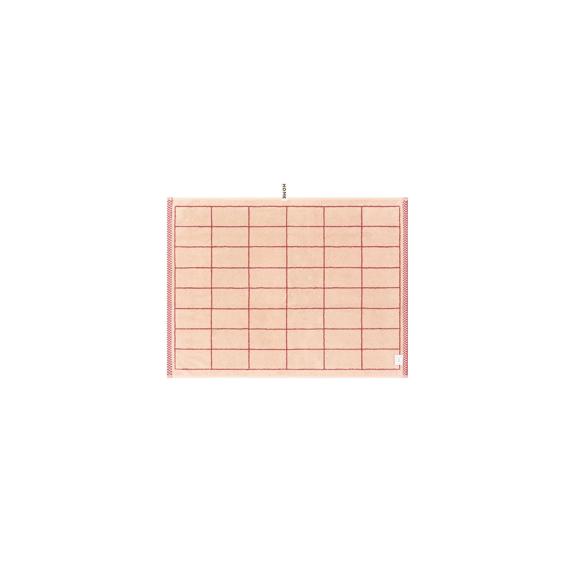 LOOP HOME bath mat - ruby/almond blush - tile — view 2