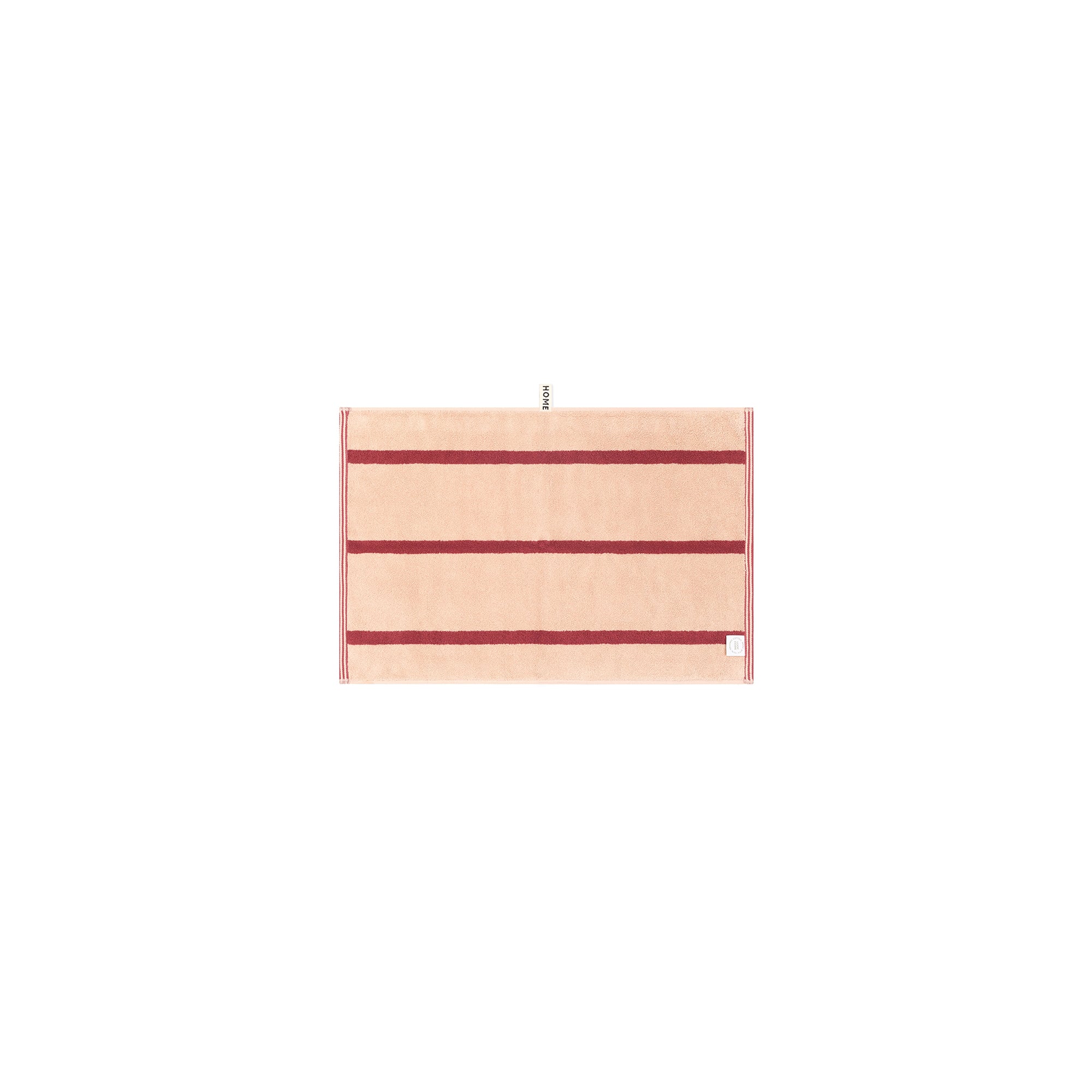 LOOP HOME hand towel - ruby/almond blush - pinstripe — view 4