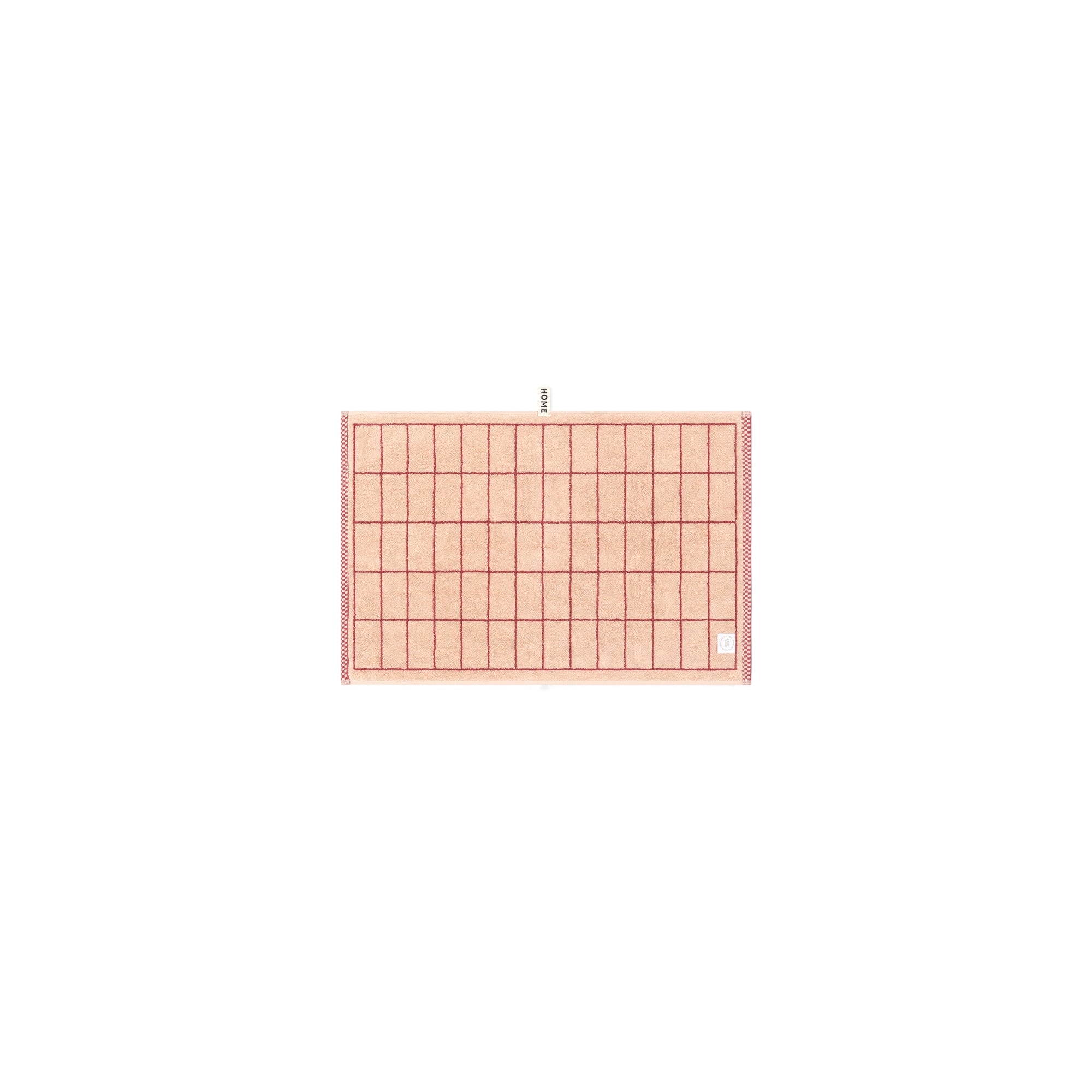 Ruby/Almond Blush Tile Hand Towel — view 4