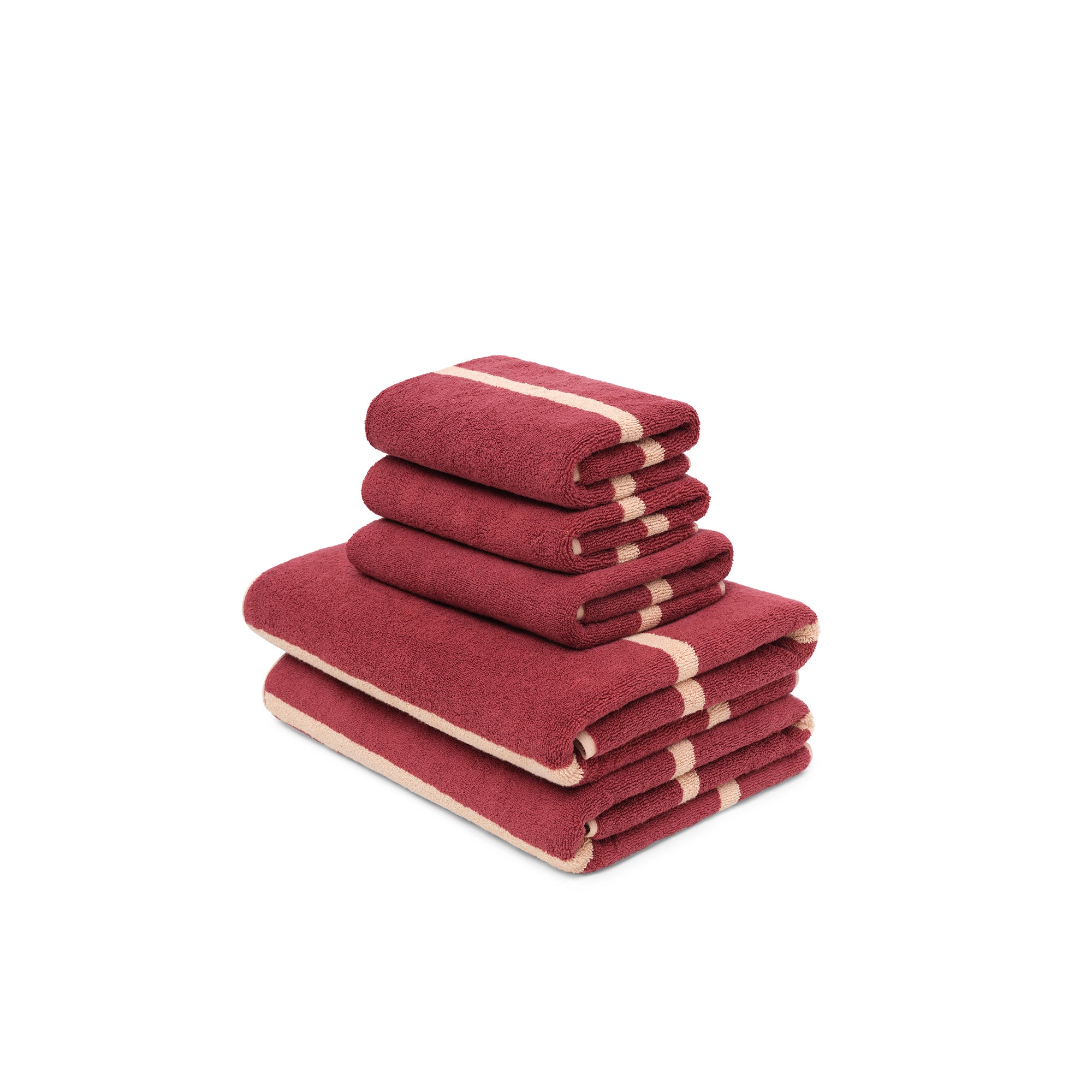 Ruby/Almond Blush - Pinstripe Bundles