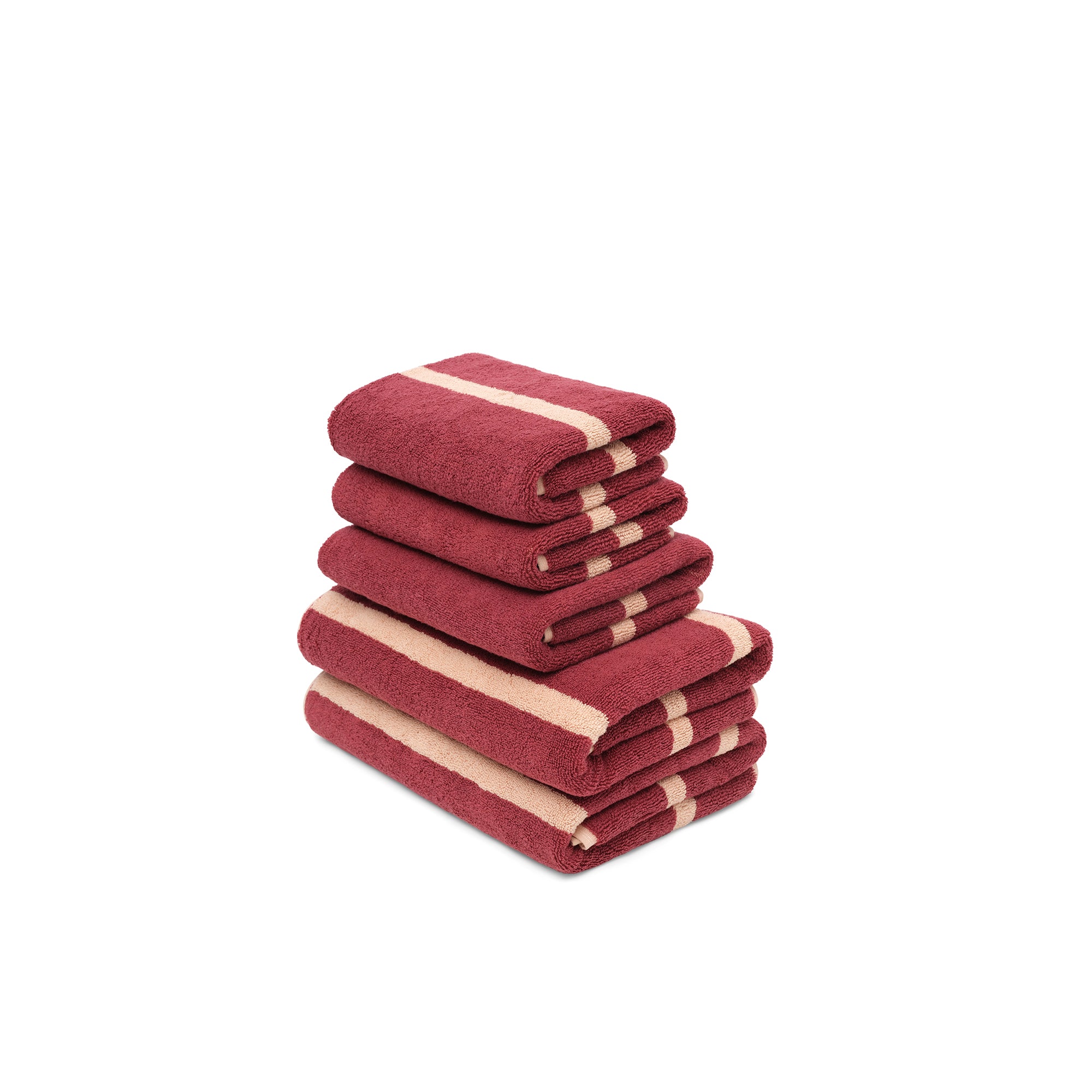 Ruby/Almond Blush - Pinstripe Bundles