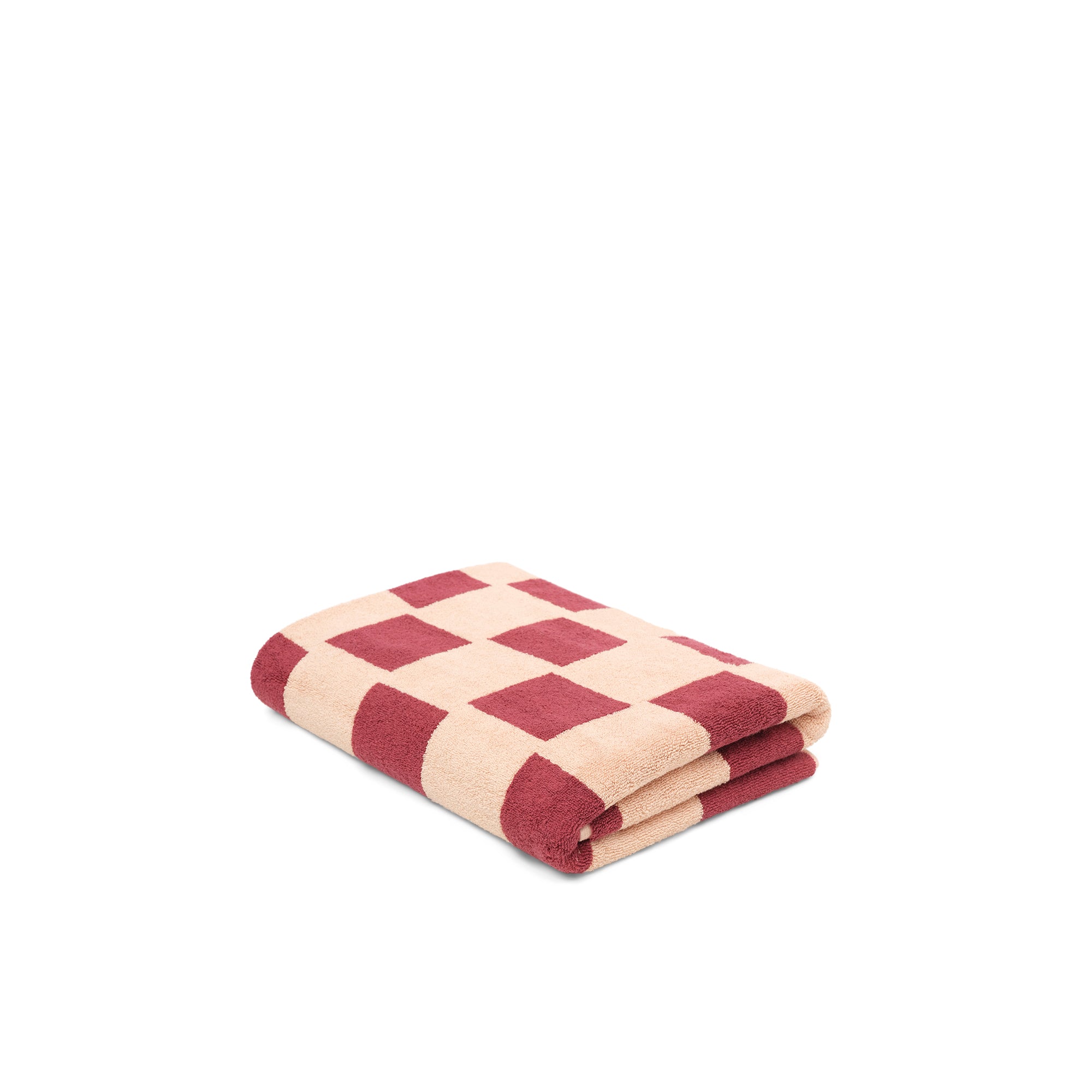 LOOP HOME bath sheet - ruby/almond blush - brick
