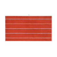 LOOP HOME bath sheet - terracotta/stone - pinstripe — view 2