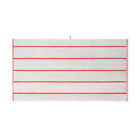 LOOP HOME bath sheet - terracotta/stone - pinstripe — view 3