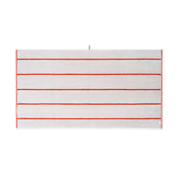 LOOP HOME bath sheet - terracotta/stone - pinstripe — view 3