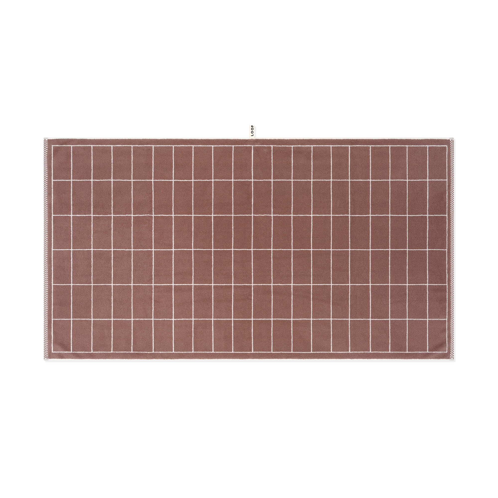 Bath Sheet - Coffee/Ivory - Tile