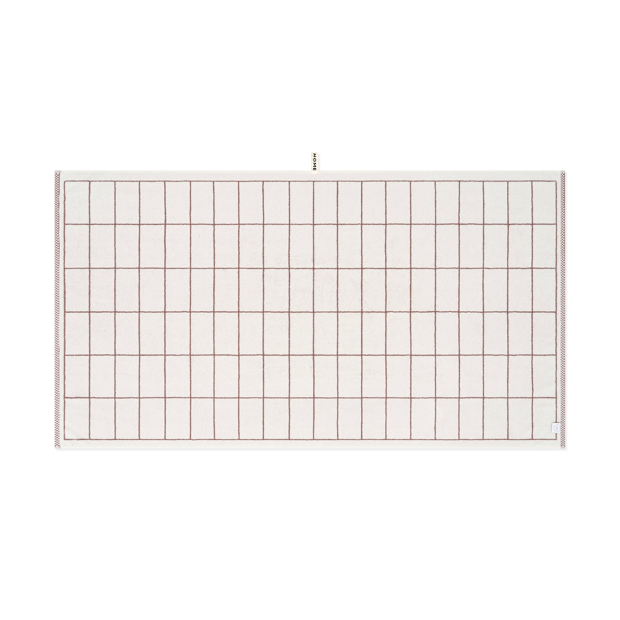 Bath Sheet - Coffee/Ivory - Tile