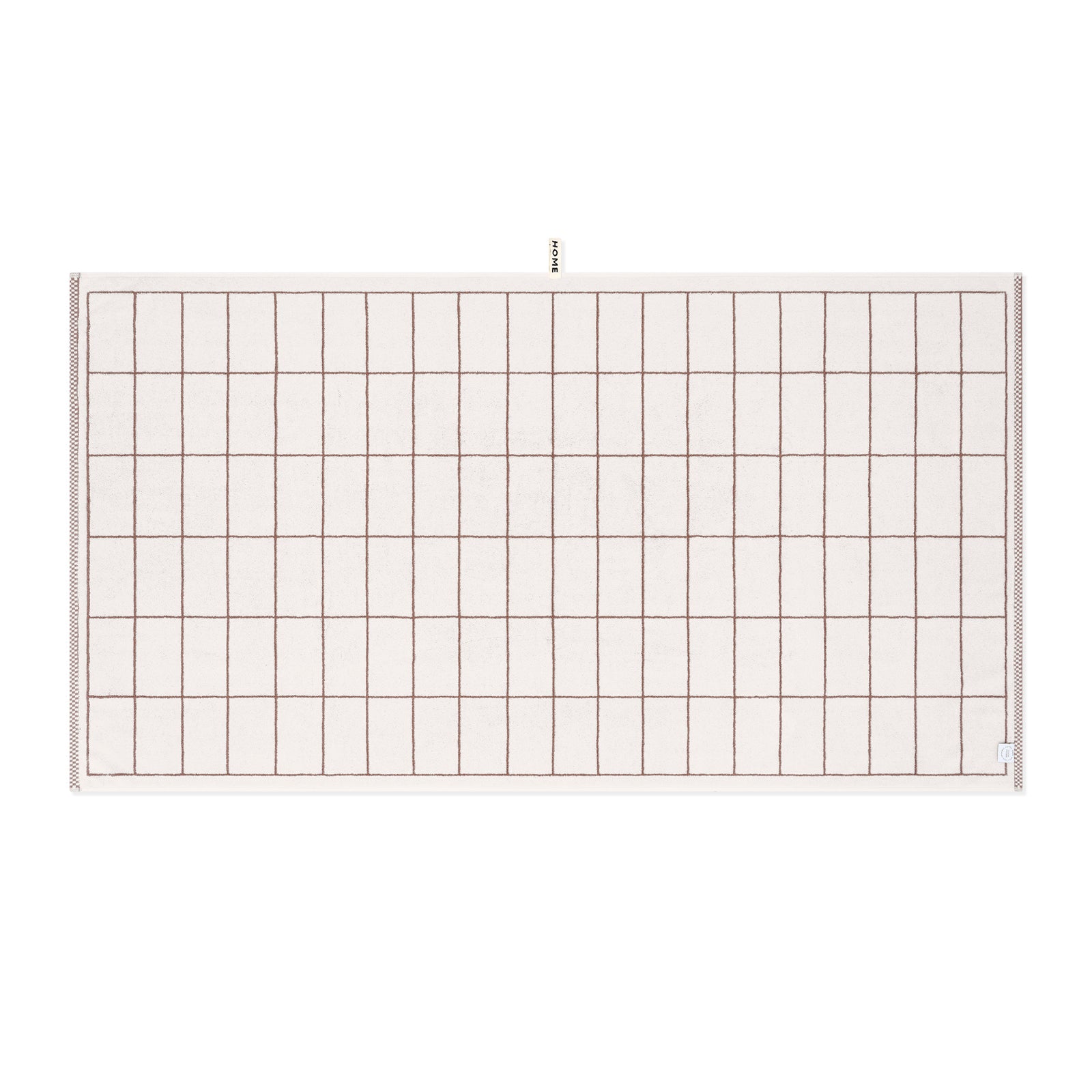 LOOP HOME bath sheet - coffee/ivory - tile — view 4