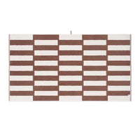 LOOP HOME bath sheet - coffee/ivory - stack — view 3