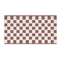 LOOP HOME bath sheet - coffee/ivory - brick — view 2