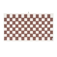 Coffee/Ivory Brick Bath Sheet — view 3